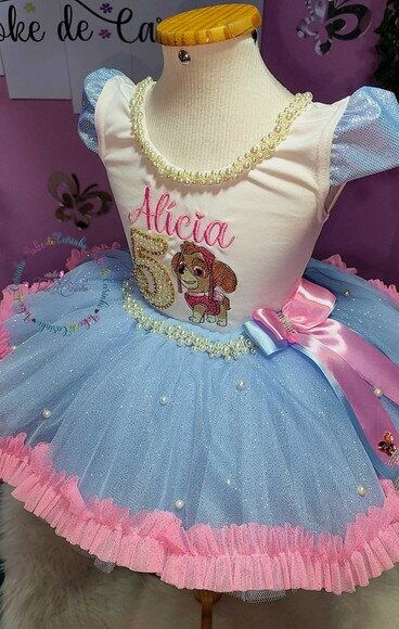 Look/fantasia Tema patrulha Canina. Tamanho 3 até 6 Anos.