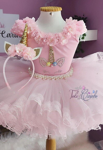 Look/fantasia Unicórnio Luxo. Tamanho 4 ou 6 Anos.