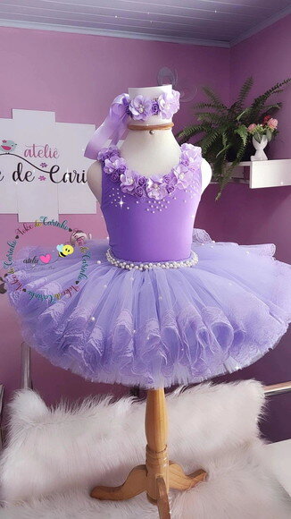 Look/figurino "bailarina Luxo". Tamanho 12 ou 14 Anos