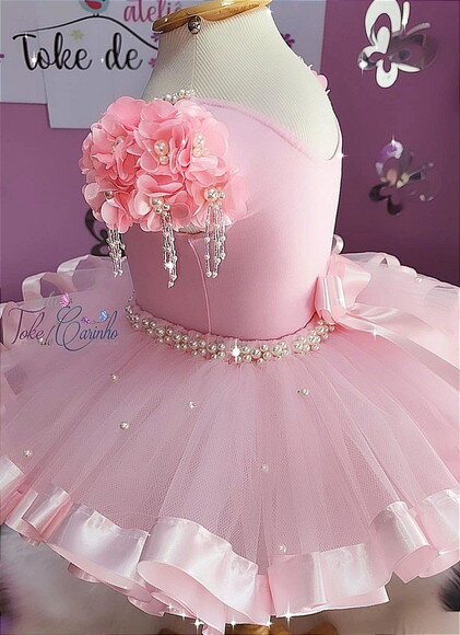 Look/figurino bailarina. Veste Tamanho 1 até 3 Anos. .