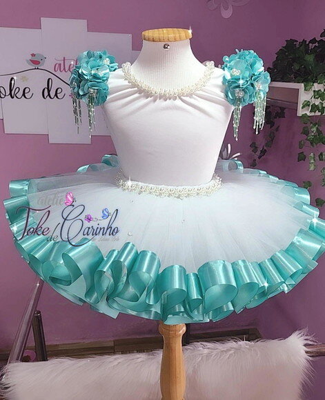Look/figurino Bailarina/daminha. Tamanho 8 ou 10.