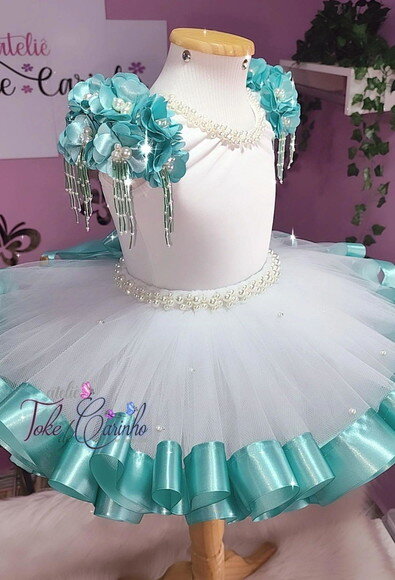 Look/figurino Bailarina/daminha. Tamanho 8 ou 10.