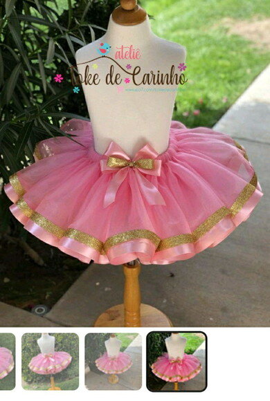 Saia tutu Luxo Ensaio Fotográfico. Tamanho 1 até 4 anos.