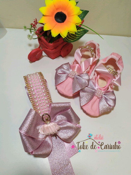 Sapatilha + Porta Coque Ballet Luxo.