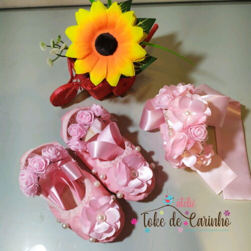 Sapatilha + Porta Coque Ballet Luxo.