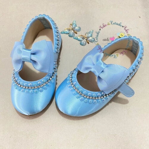 Sapatilha Infantil Azul Bebê. 18 ao 27.