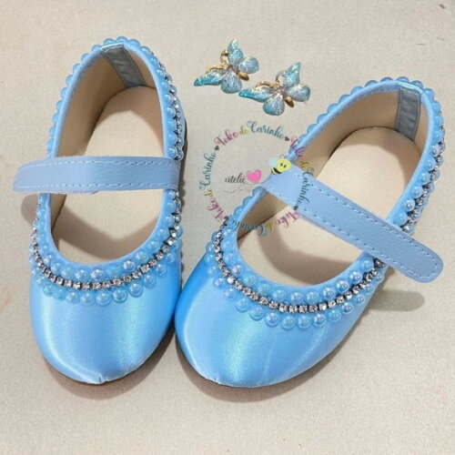 Sapatilha Infantil Azul Bebê. 18 ao 27.