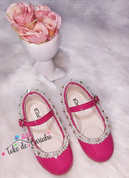 Sapatilha Pink Personalizada. Tamanho 20 ao 34