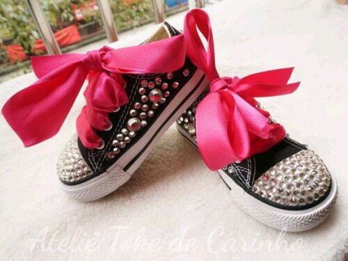 Tênis All Star Infantil Personalizado Cristais. 18 ao 25