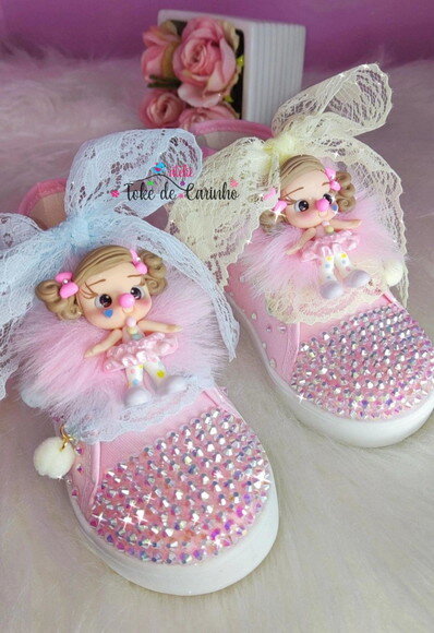 Tênis Infantil Personalizado circo Rosa