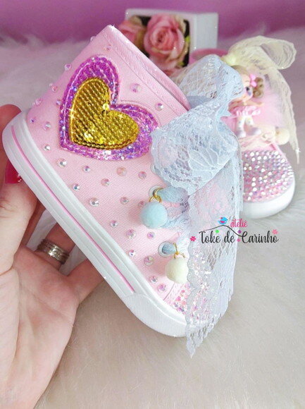 Tênis Infantil Personalizado circo Rosa