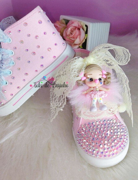 Tênis Infantil Personalizado circo Rosa