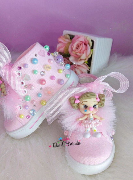 Tênis Infantil Personalizado circo Rosa