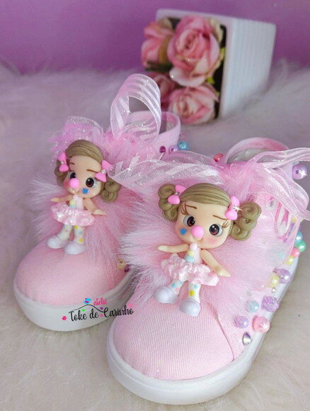 Tênis Infantil Personalizado circo Rosa