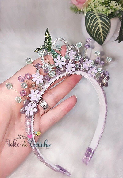 Tiara Coroa Luxo Sereia.