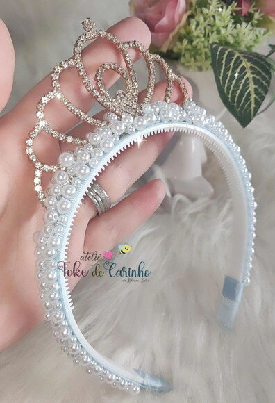 Tiara Coroa Luxo.
