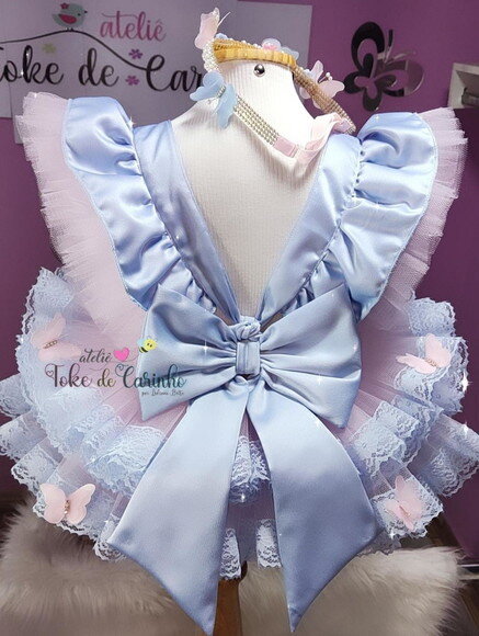 Vestido/romper jardim Encantado. Pronta Entrega.