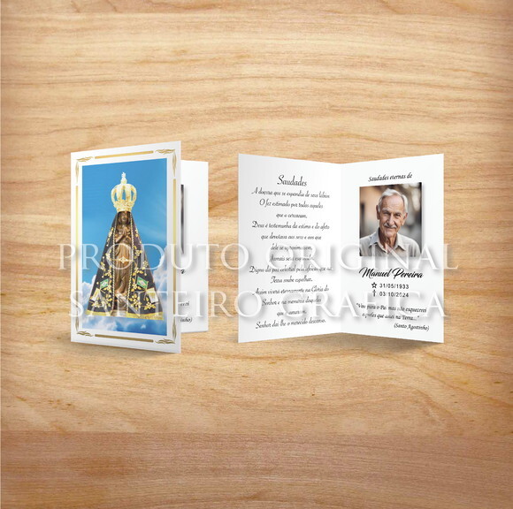 Santinho de Falecimento - Livreto - N. S. Aparecida
