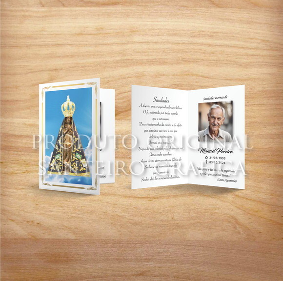 Santinho de Falecimento - Livreto - N. S. Aparecida