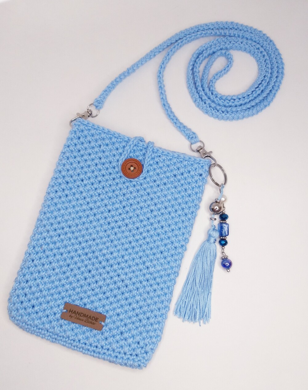 Bolsinha Porta Celular em Crochê