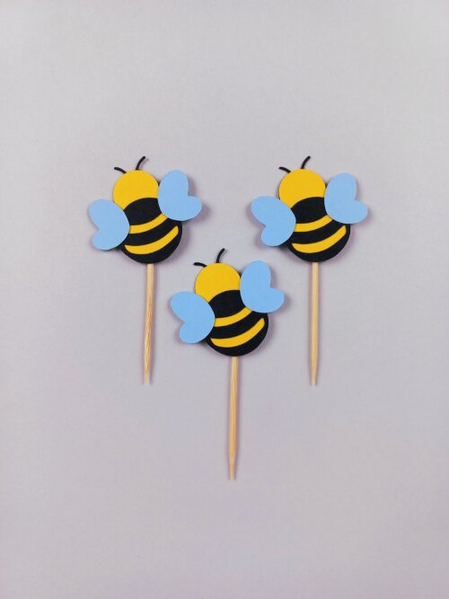 Topper para Docinhos Abelhinha - 15 unidades