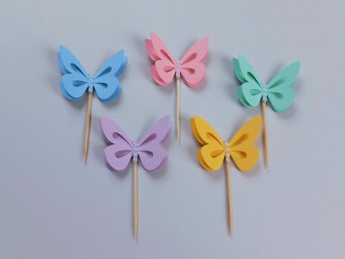 Topper para Docinhos Borboleta - 15 unidades