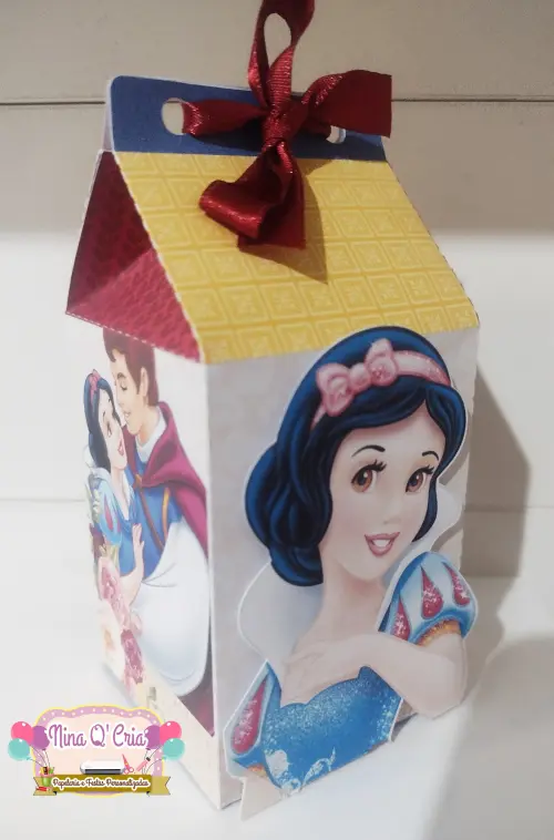 Kit 16 Caixinhas Personalizadas Branca de Neve