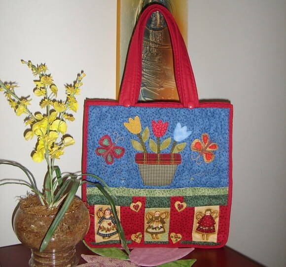 Bolsa Anjos e Borboletas no Jardim