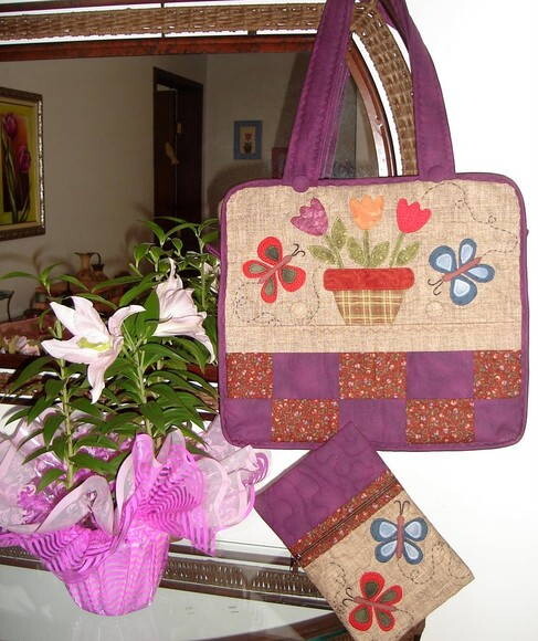 Bolsa Borboletas e Flores