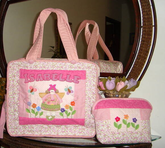 Conjunto Anjos no Jardim