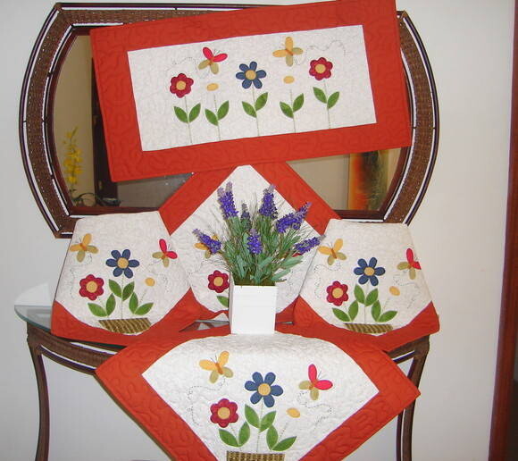 Conjunto Cozinha  Flores do Meu Jardim