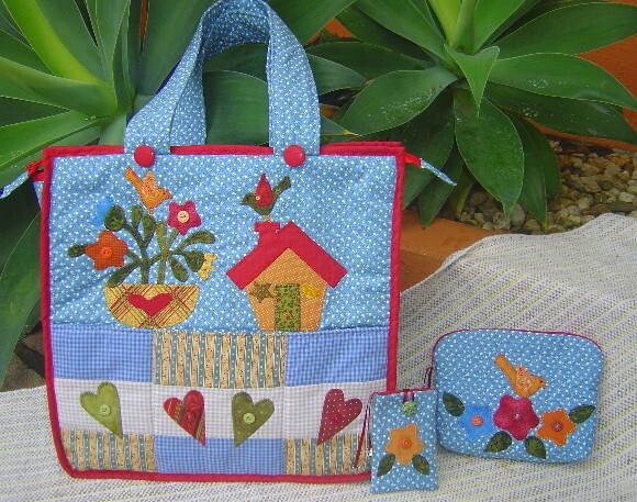 Conjunto Flores e Pássaros