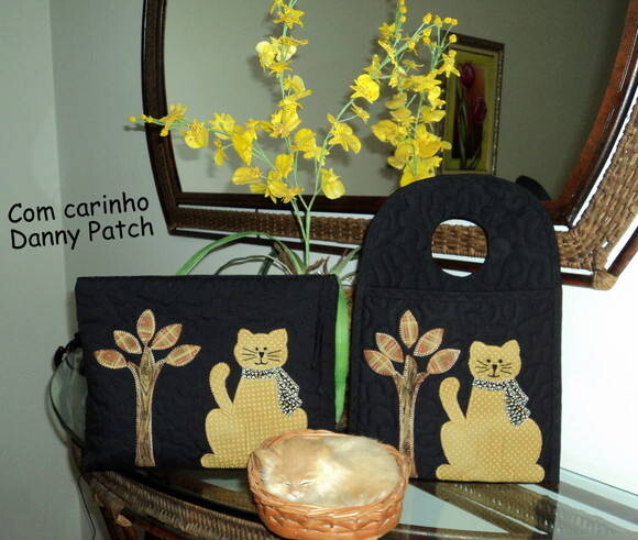 Conjunto Nécessaire/ Lixeirinha Gatinho