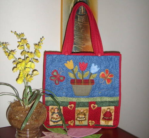 Bolsa Anjos e Borboletas no Jardim