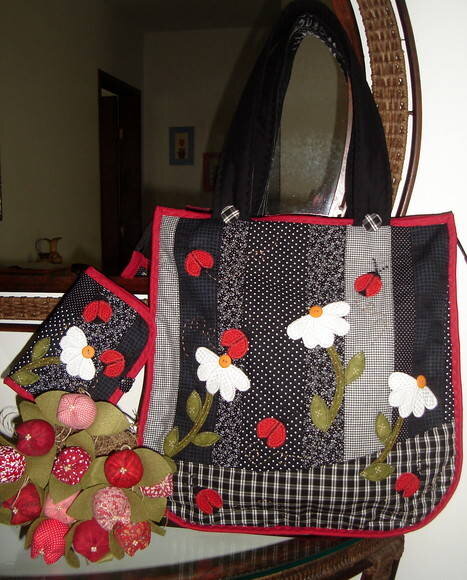 Bolsa e Carteira Joaninhas