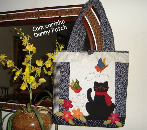 Bolsa Gatinho e Borboletas