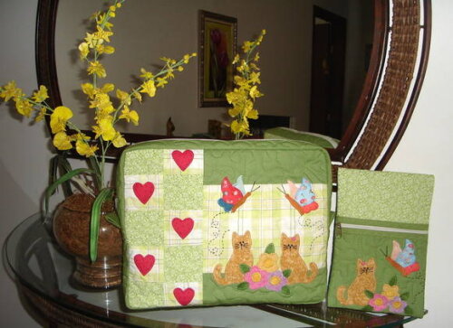 Capa para Notebook Gatinhos no Jardim