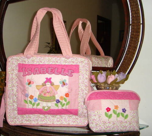 Conjunto Anjos no Jardim