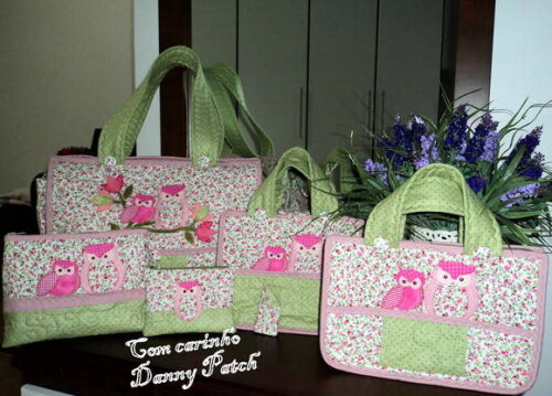 Conjunto Bolsas Corujinhas...