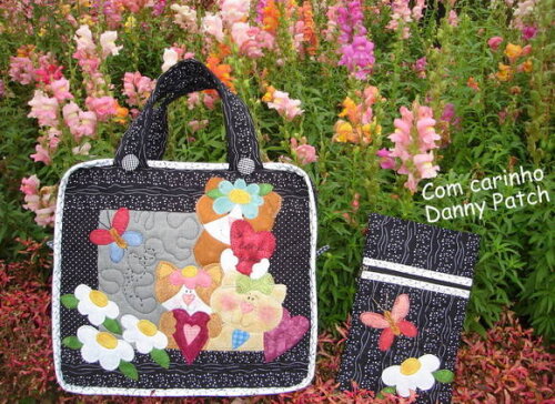 Maleta Notebook Gatinhas no Jardim