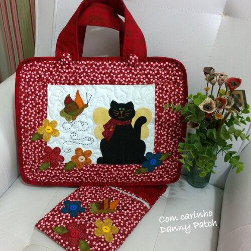 Maleta Notebook Gatinho Sapeca