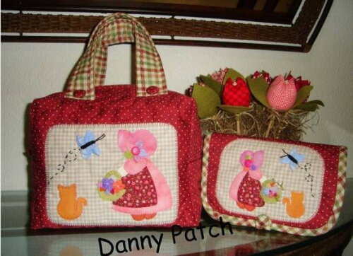 Nécessaire Sunbonnet e Gatinho...