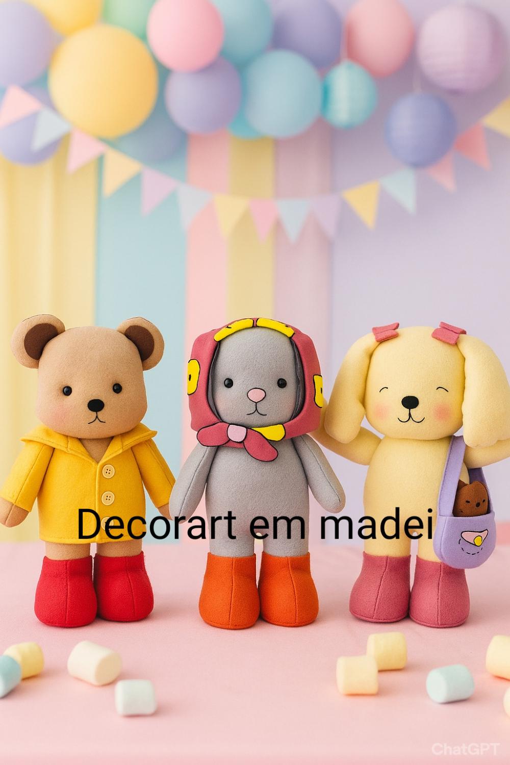 Bobbie Goods Bonecos decorativos feltro