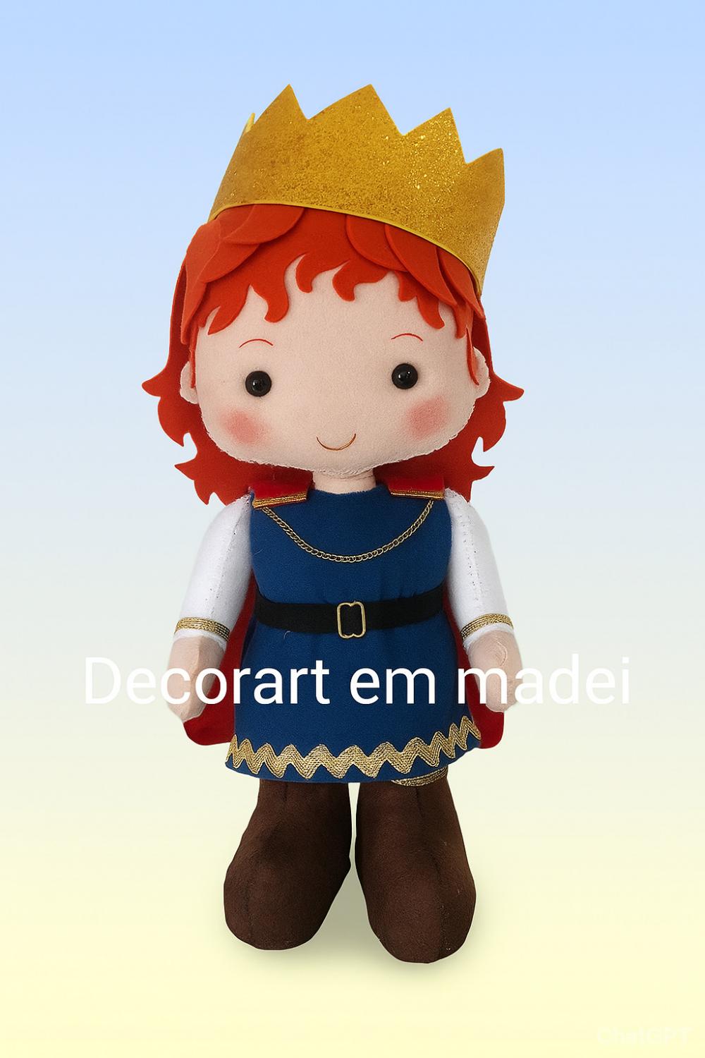 Rei Davi boneco decoração em feltro