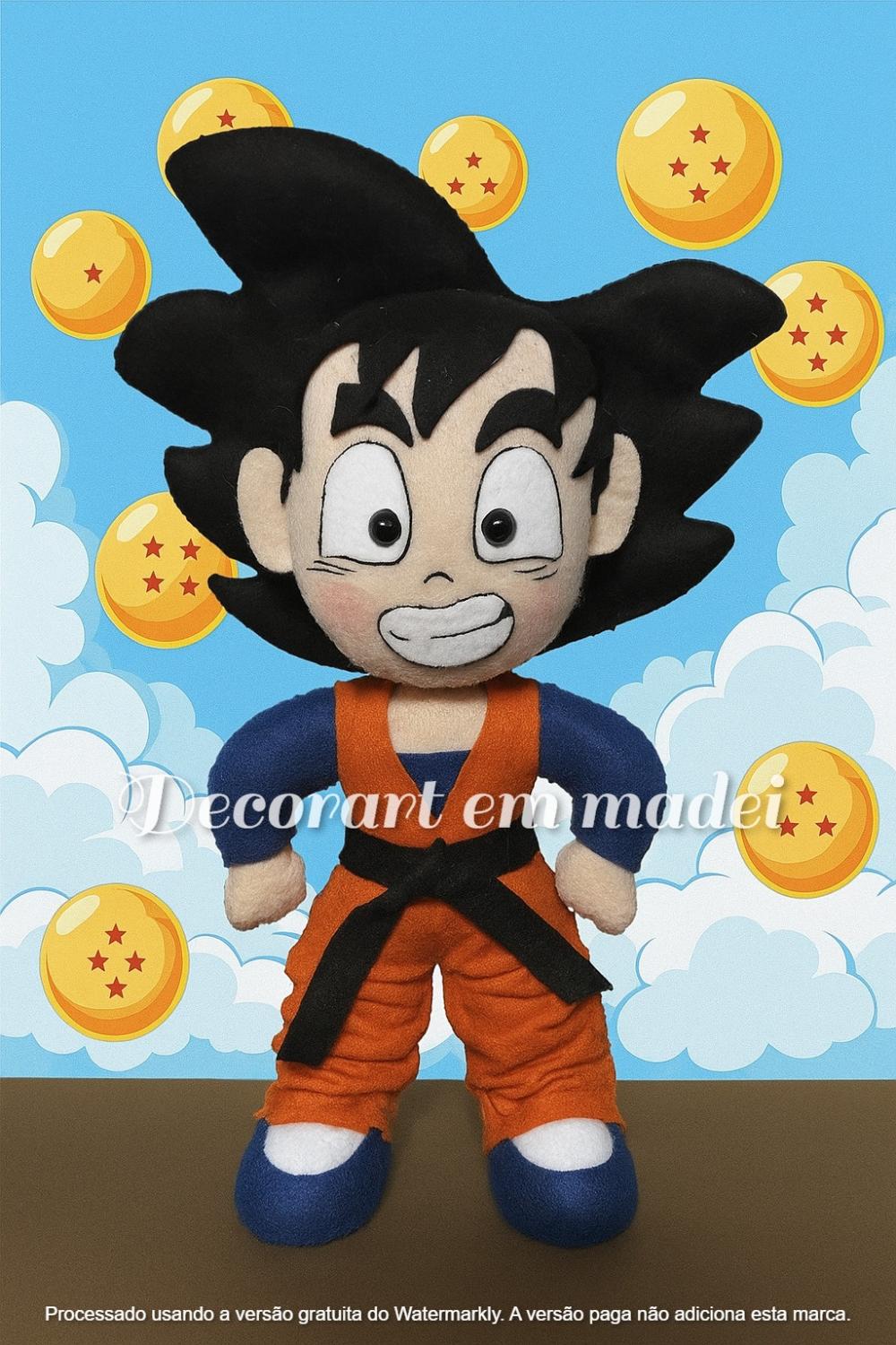 Goten Boneco Decorativo Feltro (dragon Ball Z)