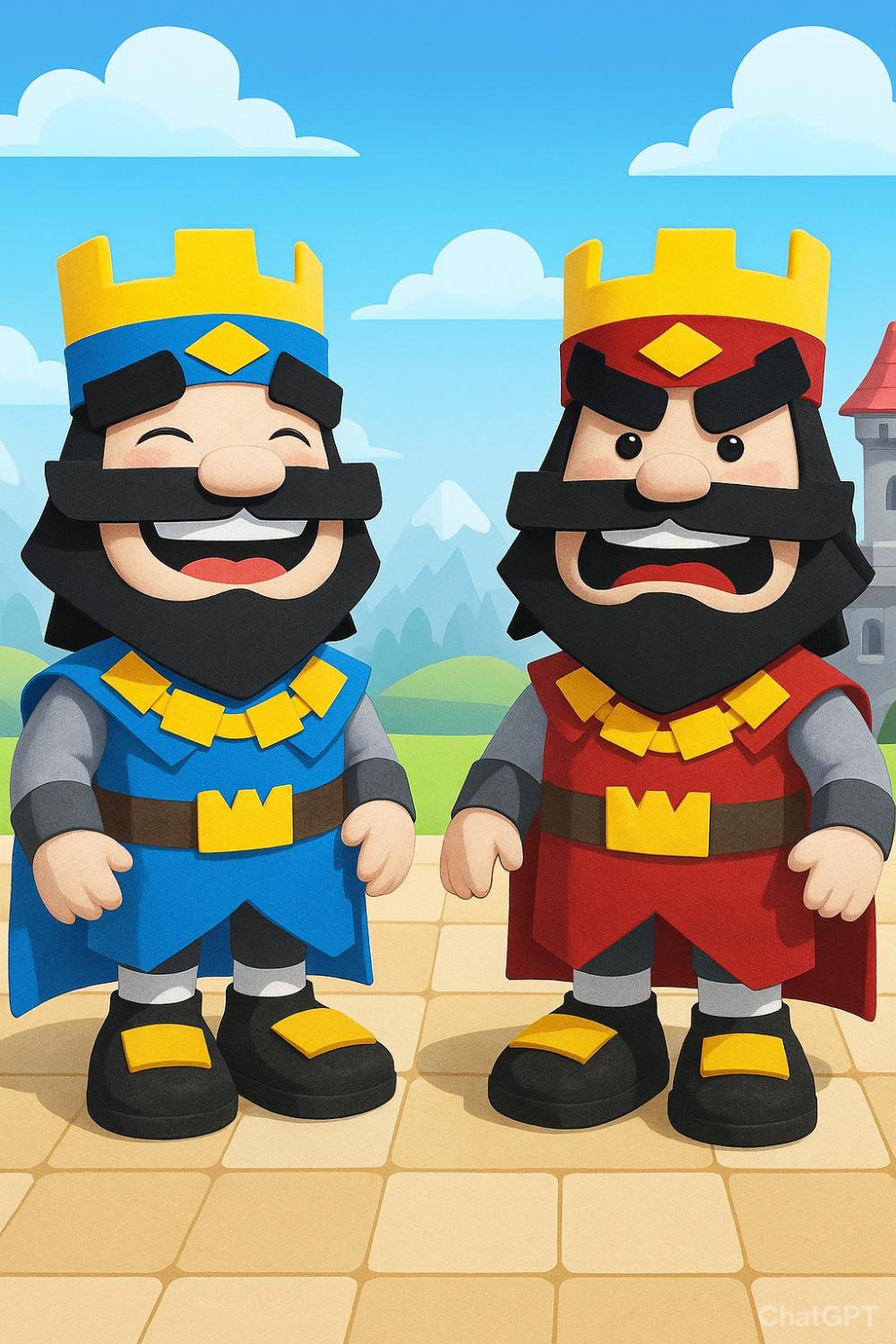 Clash Royale Bonecos decoração em feltro