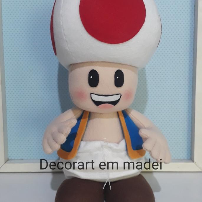 toad Super Mário Bros Boneco Decoração Feltro