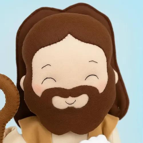 Jesus bom pastor boneco em feltro