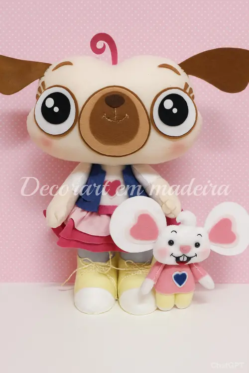 Chip e potato -  Bonecos Decorativos!