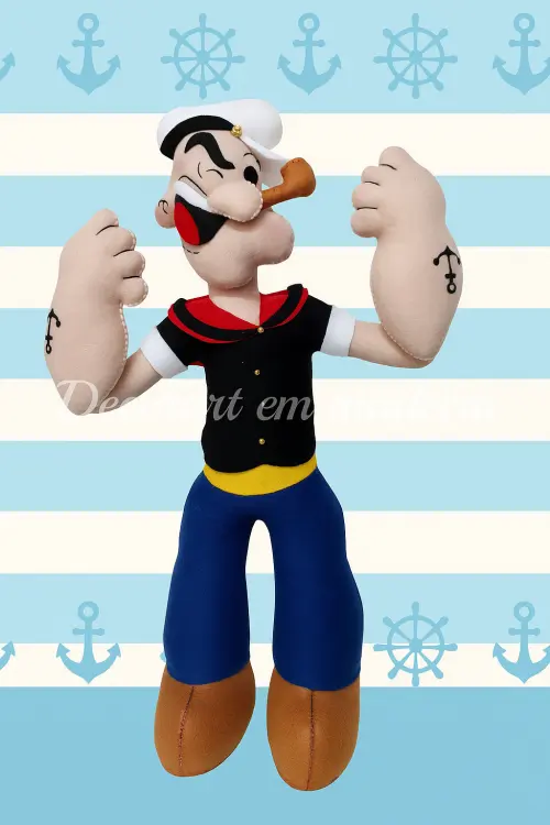 Popeye boneco decoração feltro